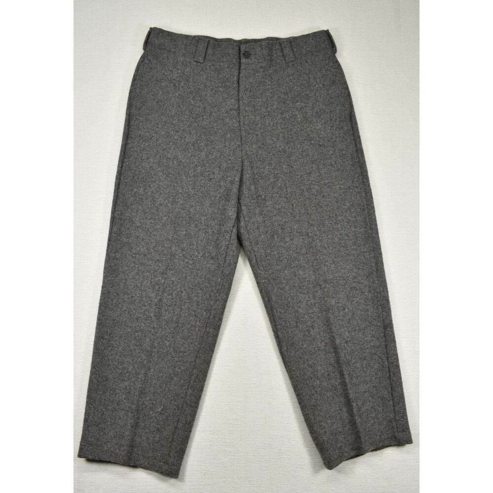 LL Bean Vintage Wool Hunting Pants 38 Adirondack Gray Made in USA